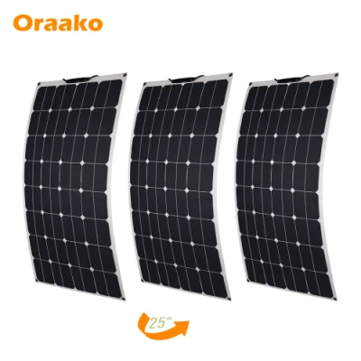 Oraako 100W 200W 300W 500W Paneles solares CIGS flexibles de alto vataje Paneles solares flexibles para autocaravanas portátiles livianas