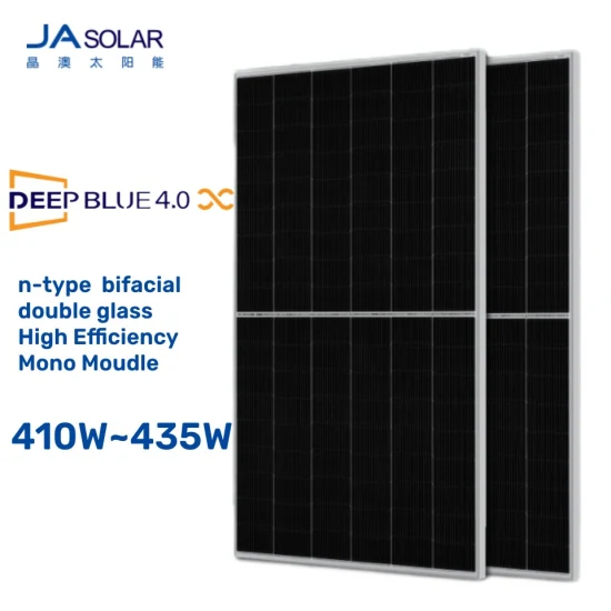 Panel solar de alta eficiencia Ja Solar N tipo vidrio doble bifacial 16bb 410W 415W 420W 425W 430W 435W