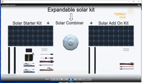 Topray Solar Panel solar de 200 vatios, cargador de panel solar plegable con soporte, energía de panel solar portátil para acampar y portón trasero, cargador solar de emergencia