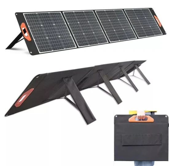 Kit de panel solar portátil flexible de 100 W Cargador solar plegable 200 W 300 W Panel fotovoltaico de carga solar plegable Kit de panel solar plegable