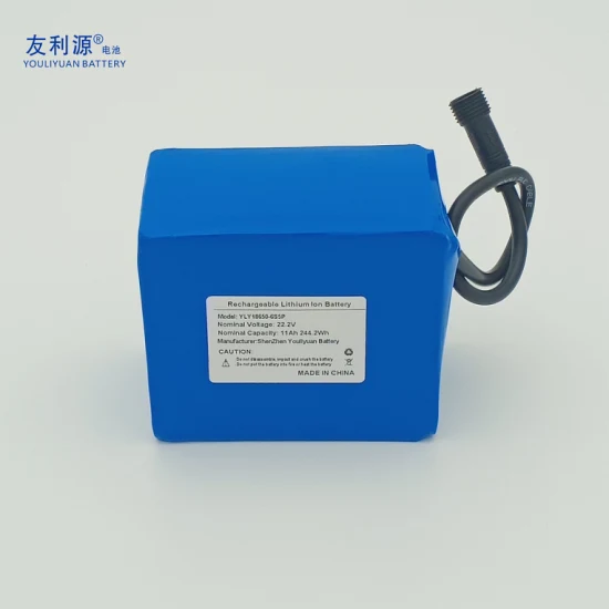 Batería de iones de litio solar OEM de fábrica de Shenzhen 6s5p 11ah 244.2wh 24V Paquete de batería recargable 18650 Célula de batería de iones de litio
