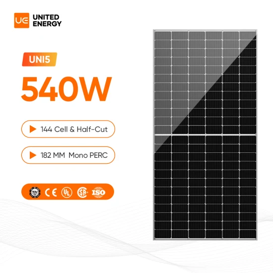 Panel solar bifacial Perc monocristalino de medio corte de celda Panel solar BIPV de 48 voltios 450W 500W 540W 545W 535W 550W